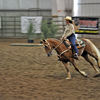 Mustang and rider showing their skills in previous Mustang Makeover.