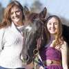Pamela Miller of NetPosse with daughter and horse.
