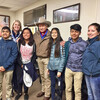 Monty Roberts with Lead-Up group of young men and women.