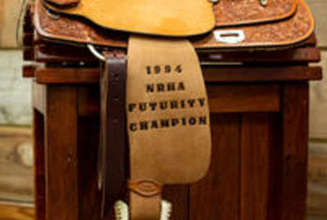 Bob Avila's show horse saddle