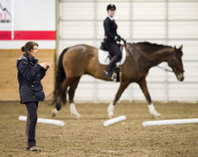 Jec Ballou training at her facility in California.