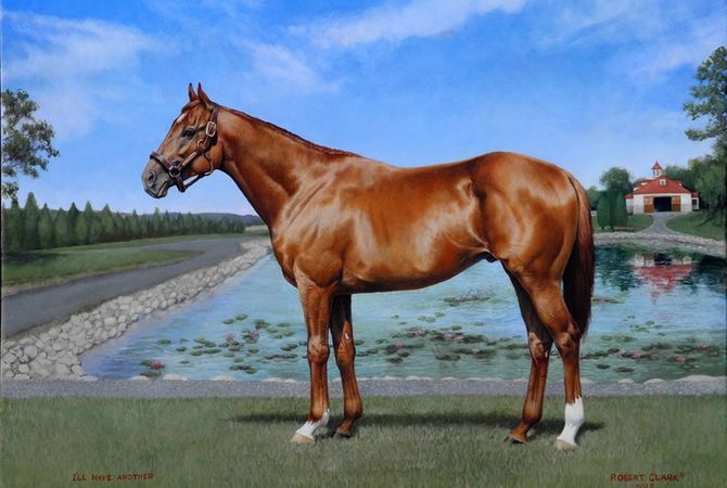 Painting by Robert Clark - Horse - I'll Have Another