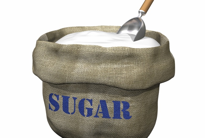 A bag of sugar.