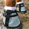 Silver Bells pastern wraps on horse standing in mud