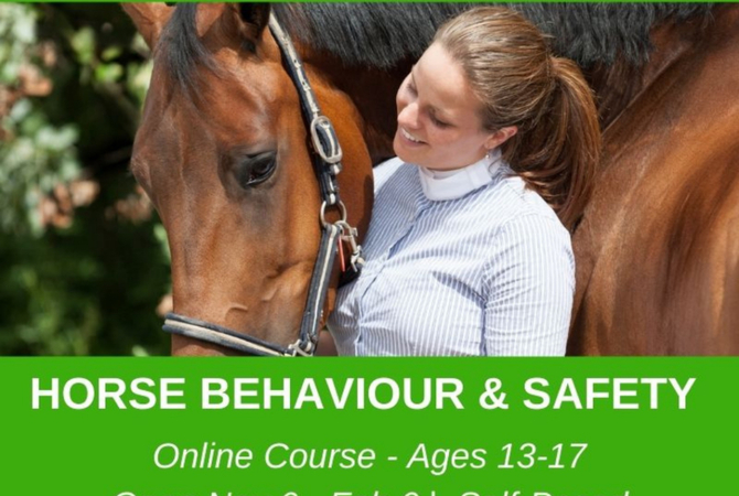 Announcement of valued Equine Behaviour and Safety Course for Youth