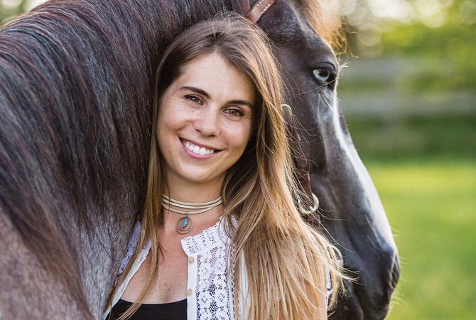 Jamie Baldanza - Documentary - Wild Horses - photographer and her horse.
