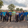 Participants in ground breaking for aged-horse care facility at University of Kentucky