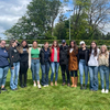 UK students pose with world-renown Thoroughbred racing trainer Aidan O'Brien.