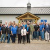 Faculty and staff of new Linda Mars Aged Horse Care and Education Facility