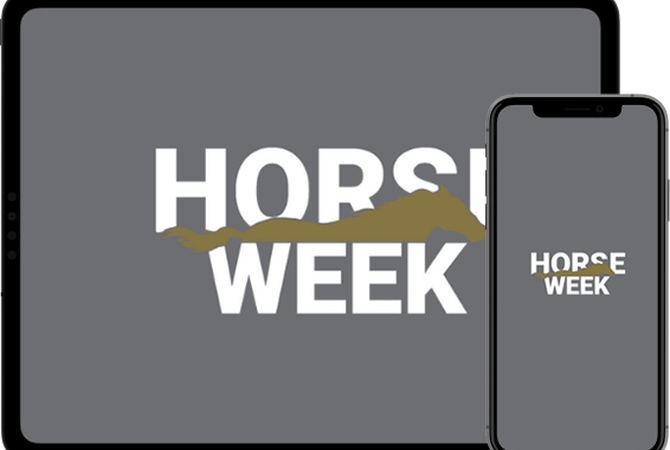 Devices for streaming film festival for Horse Week.