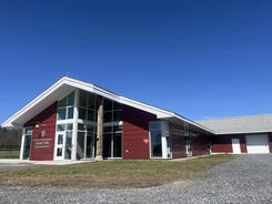Central building facility in Cornell Equine Park.