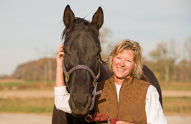 Happy horse, happy woman - Rewards of clicker training.