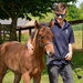 Young man with colt.