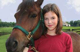 A girl and her horse.