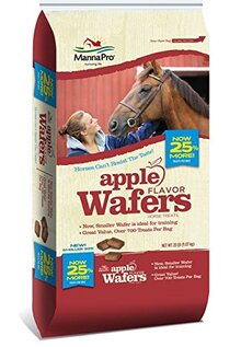 Manna Pro Apple Flavored Wafers - A Treat for horses.