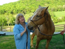 Author Cindy McCauley with Ivory Pal