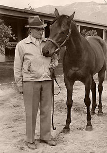 Tom Smith with Seabiscuit.