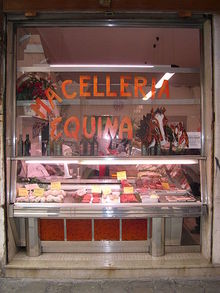 A French butcher shop