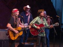 Willie Nelson and son Lucas perform
