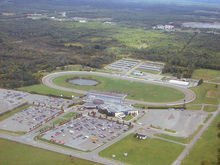 Aerial view of Rideau Carleton Racing Complex