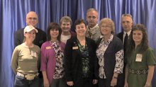 Back row left to rightâJim McDonald, Peggy Adams, Brent Morgan, Ward Stutz, Front rowâJulie Fischer, Tammi Gainer, Beth Powers, Anne Brzezicki, Amanda Love

