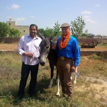 Monty Roberts with Satish Seemar