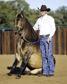 Clinton Anderson demonstrating horsemanship skills