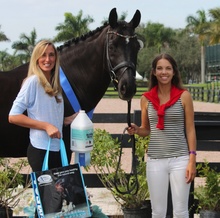 Chase Hickok and Safacious HF Receiving Omega Alpha Healthy Horse Award