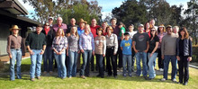 Participants in a Horse Sense and Healing clinic