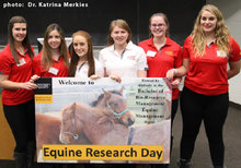 Student organizers of Equine Research Night