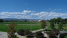 CSU Campus with Horse Arena in Distance