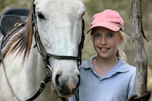 Volunteers helping horses and humans