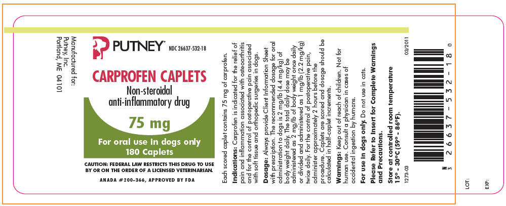 PRINCIPAL DISPLAY PANEL - 75 mg Bottle Label