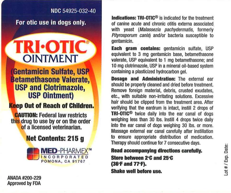 Tri Otic 215g Label