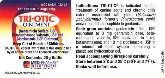 Tri Otic 25g Label