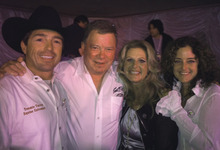 Elizabeth Shatner with William and friends